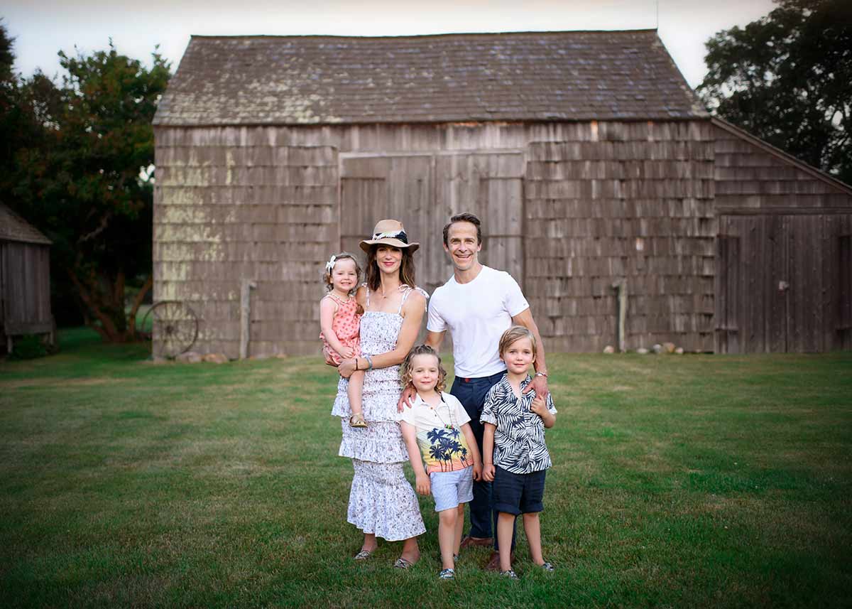 Rustic Easthampton farm is the setting for this beautiful family photo