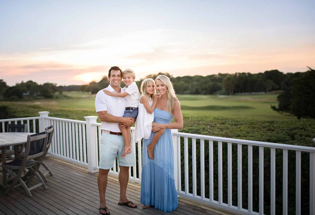 south-hampton-family-portrait Stylish family photo on a golf course in West Hampton, NY