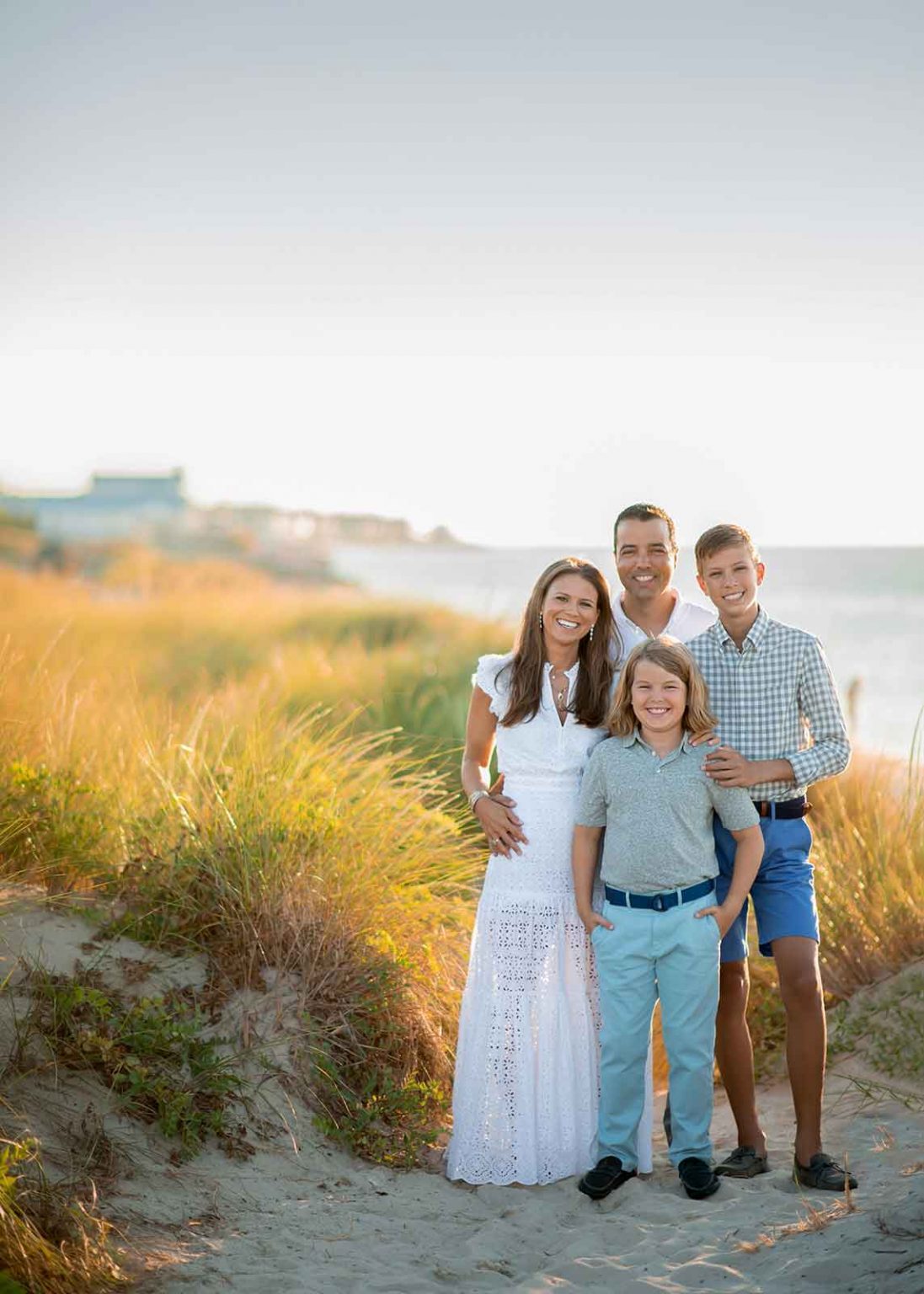 family style inspiration blue palette for Hamptons beach photoshoot