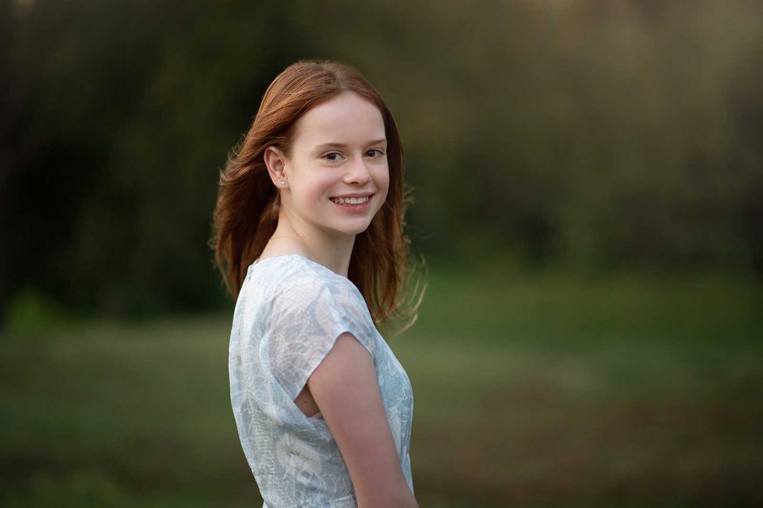 Portrait of a teen girl taken in Central Park