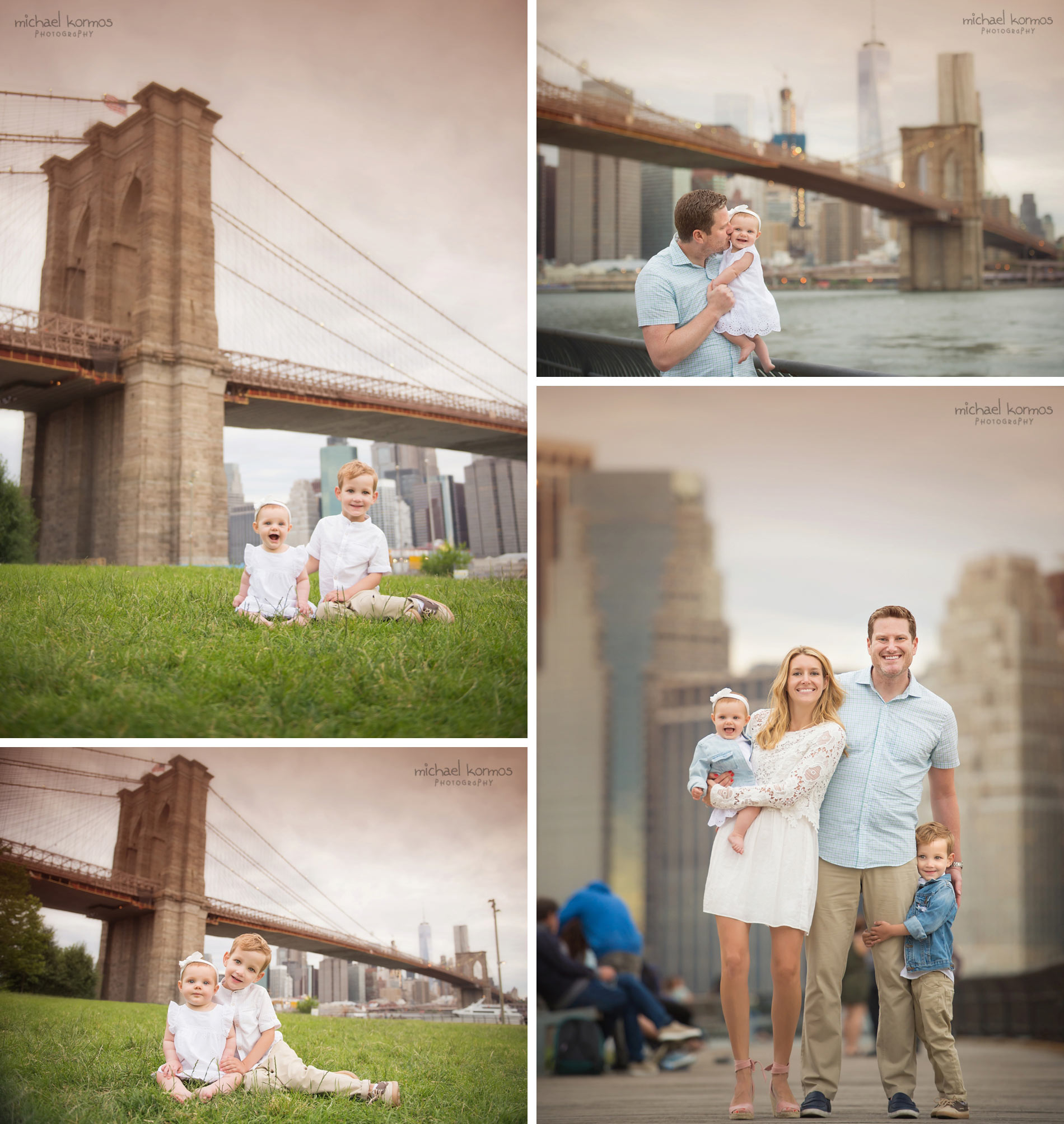 NYC Brooklyn Bridge Family and Baby Photography DUMBO