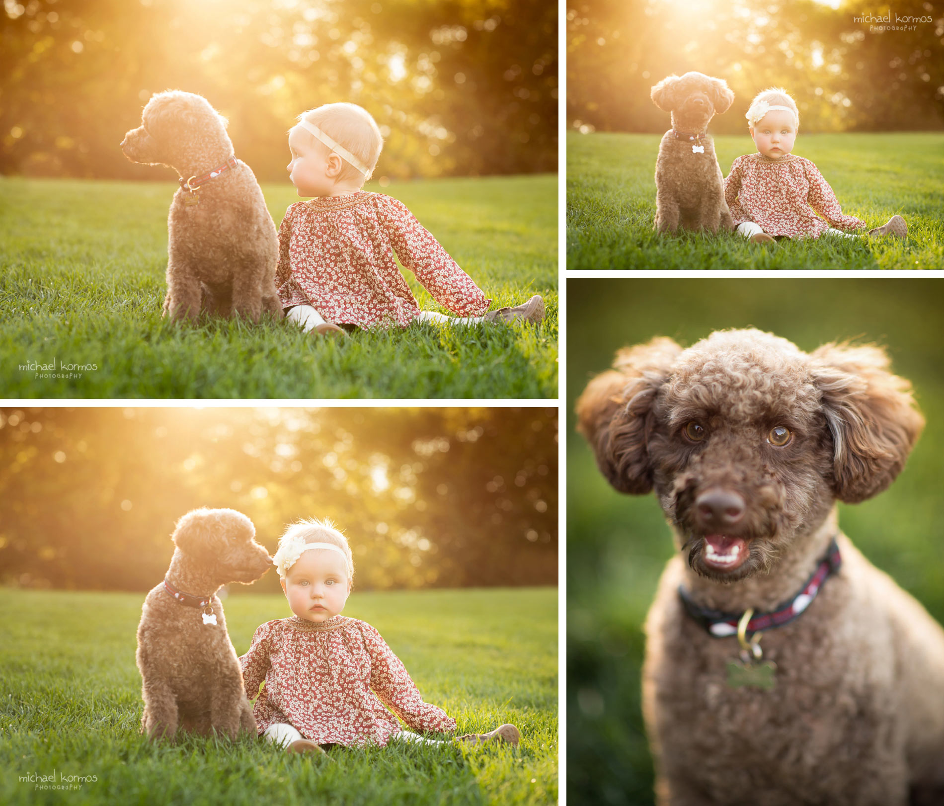 Natural NYC Central Park Baby and dog Photography