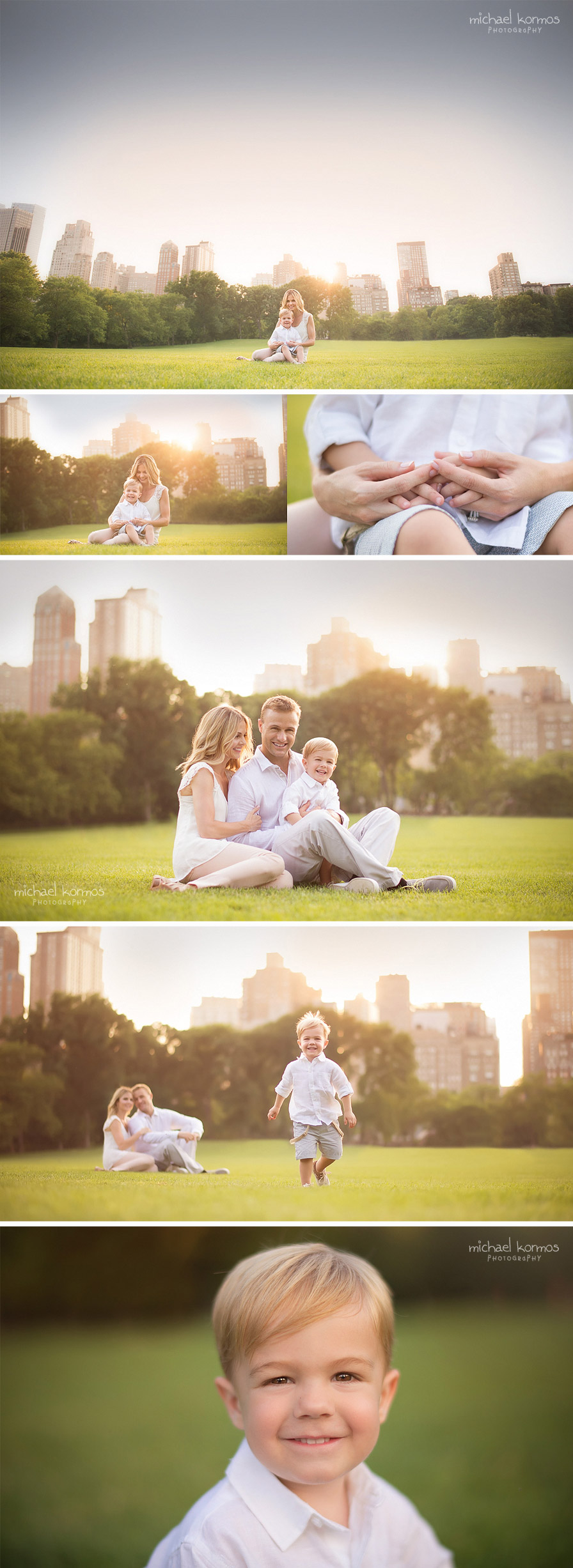 family portraits amidst the cityscape of nyc