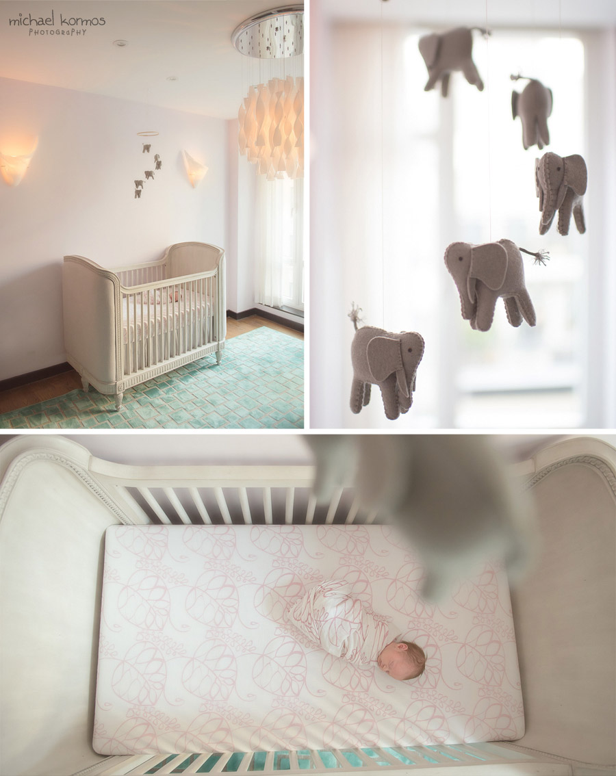 Manhattan newborn baby nursery decor