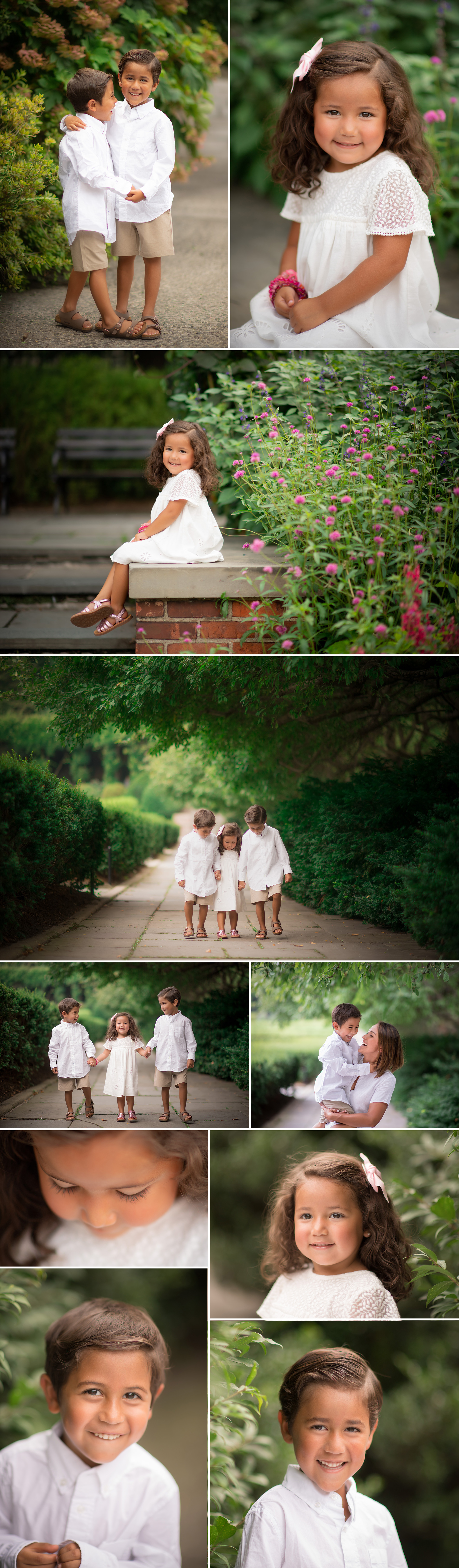 central park gardens family portrait shoot