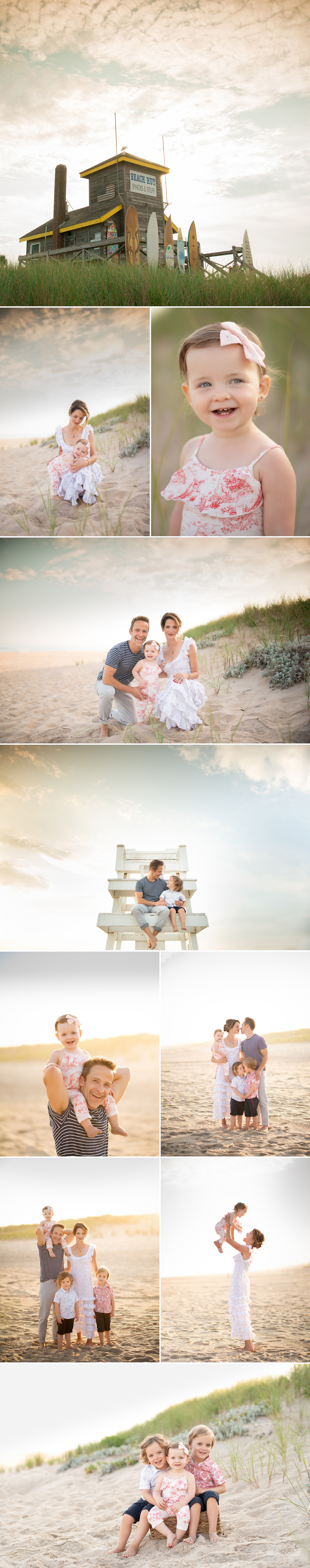 hamptons beach family portraits photographer