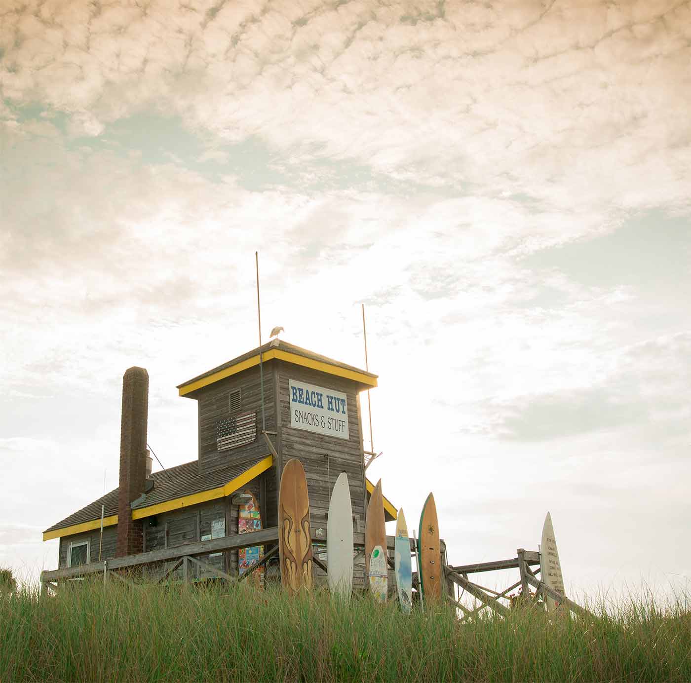 A surf shop, labeled 