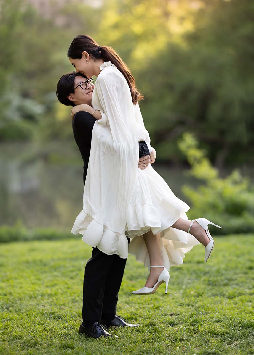 sachin and babi light blue dress Romantic Paris Engagement Session at the Trocadro